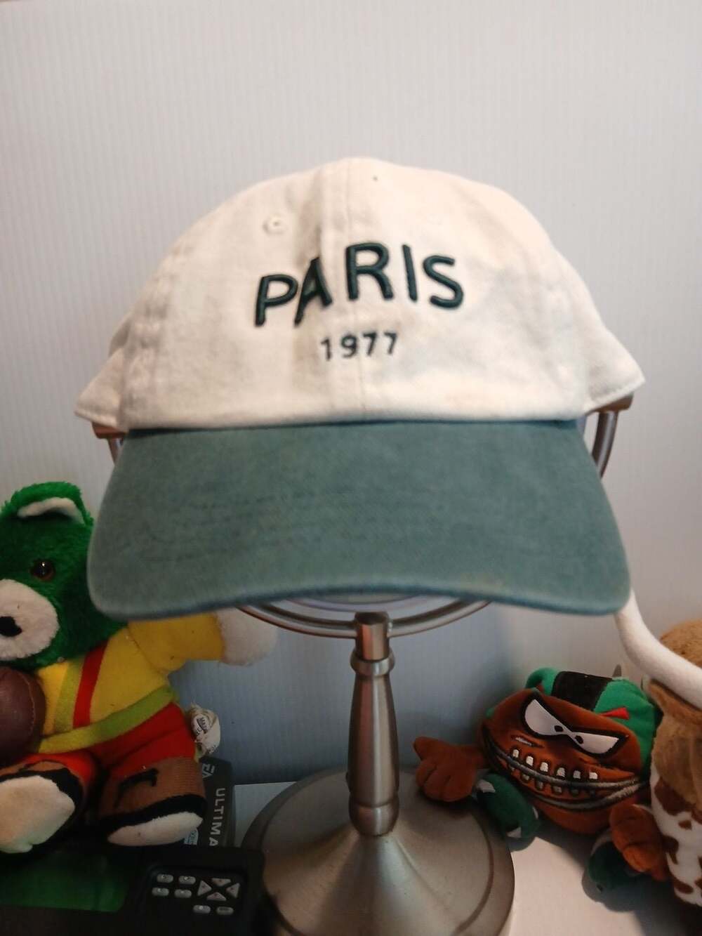 American Eagle Outfitters Paris 1977 Baseball Hat One Size White